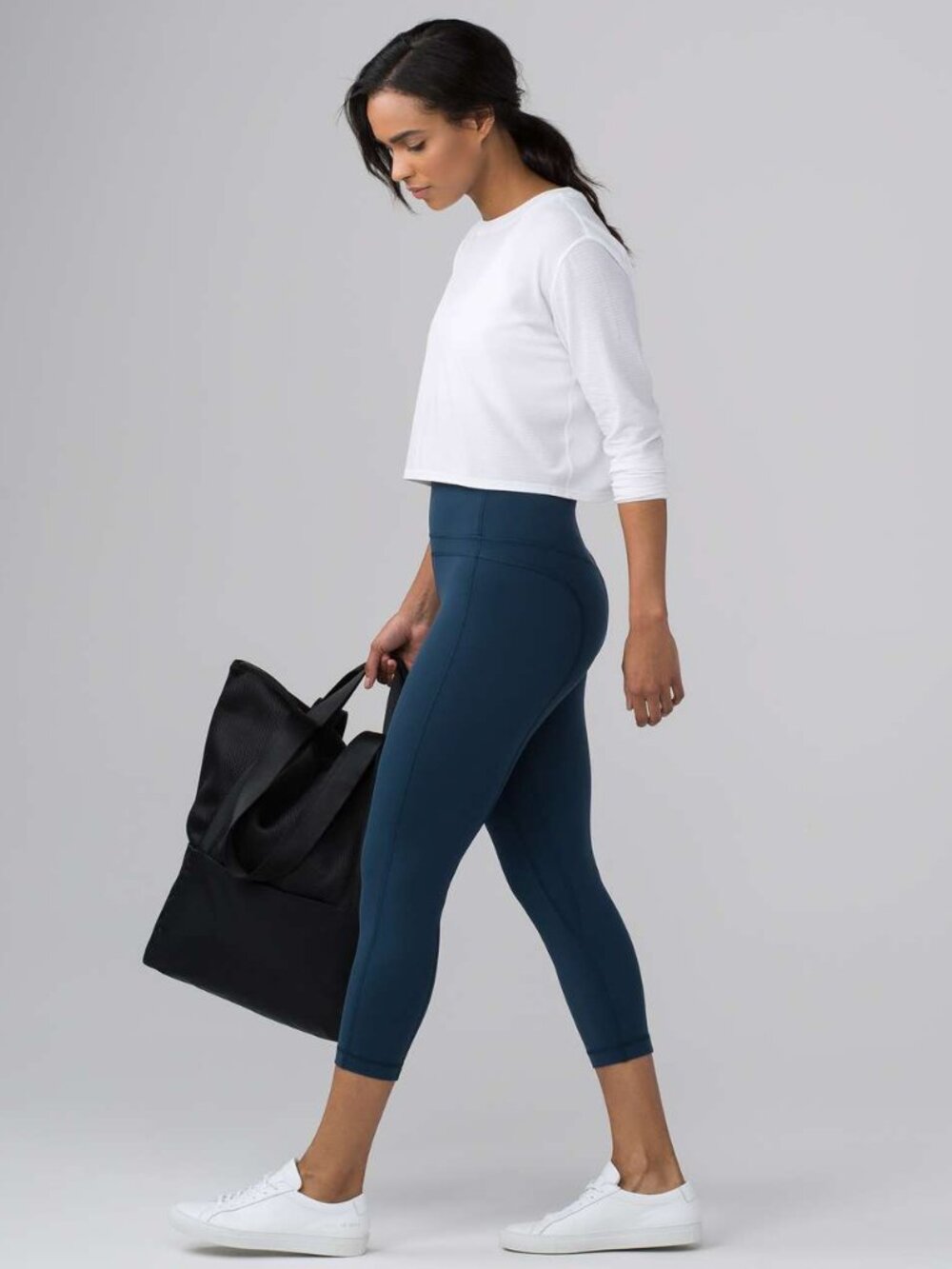 Lululemon Pushing Limits Long Sleeve Heathered White - Picture 2 of 5
